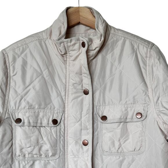 NWT Altar’d State Alpine  Quilted Puffer‎ Comfy Jacket In Champagne Size M - Picture 8 of 12